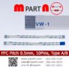 FFC Cable Pitch 0.5 mm 10 Pins
