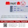 FFC Cable Pitch 0.5 mm 22 Pins