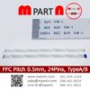 FFC Cable Pitch 0.5 mm 24 Pins