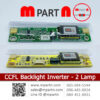 CCFL Backlight Inverter Controller Board 2 lamp Small Mount