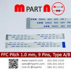 ffc cable pitch 1.0 mm 9 Pin Type A B