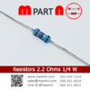 resistors-2.2-Ohms 1/4W.