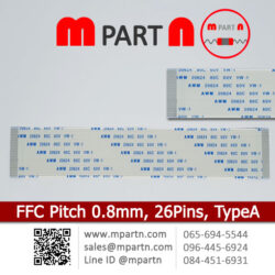 FFC Pitch 0.8mm Pins 26.
