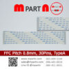 FFC Pitch 0.8mm 30 Pins.