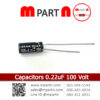 Capacitors 0.22uF 100 Volt