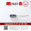 Capacitors 0.47 uF 50 VDC