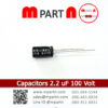 Capacitors 2.2 uF 100 Volt