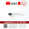 Capacitors 4.7 uF 25 VDC