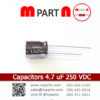 Capacitors 4.7 uF 250 VDC
