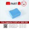 Film Capacitor 0.039 uF 1000 VDC
