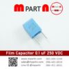 Film Capacitor 0.1 uF 250 VDC