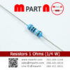 Resistors 1 Ohms (1/4 W)