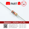 Resistors 1 kOhms (1/4 W)
