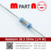 Resistors 38.3 Ohms (1/4 W)