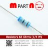 Resistors 68 Ohms (1/4 W)
