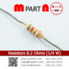 Resistors 8.2 Ohms (1/4 W)