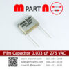 Film Capacitor 0.033 uF 275 VAC