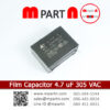 Film Capacitor 4.7 uF 305 VAC