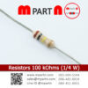 Resistors 100 kOhms (1/4 W)