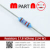 Resistors 17.8 kOhms (1/4 W)