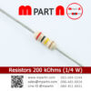 Resistors 200 kOhms (1/4 W)