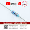 Resistors 27 kOhms (1/4 W)