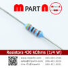Resistors 430 kOhms (1/4 W)