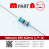 Resistors 560 kOhms (1/4 W)