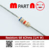 Resistors 68 kOhms (1/4 W)