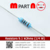Resistors 9.1 kOhms (1/4 W)