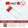 Ceramic Capacitor 1.5 nF 630 VDC