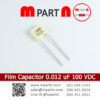 Film Capacitor 0.012 uF 100 VDC