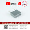 Film Capacitor 0.1 uF 250 VDC
