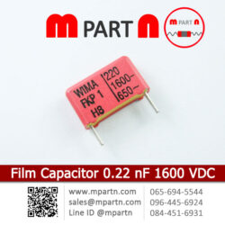 Film Capacitor 0.22 nF 1600 VDC