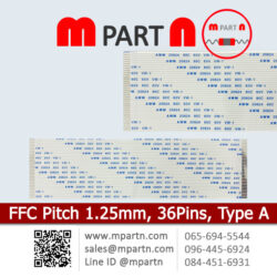 FFC Pitch 1.25mm, 36Pins, Type A
