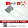 Film Capacitor 0.15 uF 275 VAC
