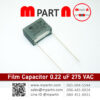 Film Capacitor 0.22 uF 275 VAC