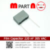 Film Capacitor 220 nF 305 VAC