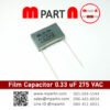 Film Capacitor 0.33 uF 275 VAC