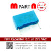 Film Capacitor 0.1 uF 275 VAC