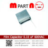 Film Capacitor 0.33 uF 600 VAC
