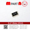 0.27 Ohms (2512)