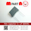Film Capacitor 0.1 uF 600VAC