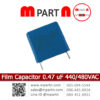 Film Capacitor 0.47 uF 440/ 480 VAC