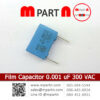 Film Capacitor 0.001 uF 300 VAC