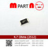 4.7 Ohms (2512)