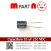 Capacitors 10 uF 250 VDC