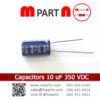 Capacitors 10 uF 350 VDC
