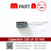 Capacitors 100 uF 25 Volt