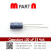 Capacitors 100 uF 35 Volt